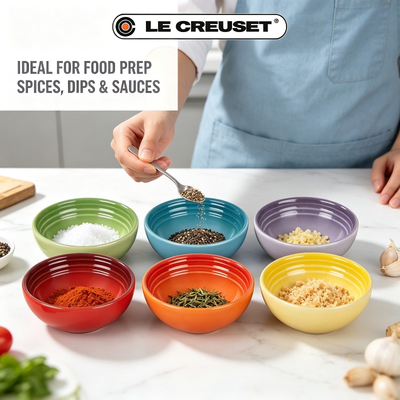 Meal Prep Kitchen - ชุดชามสโตนแวร์ Le Creuset 6 ชิ้น ขนาด