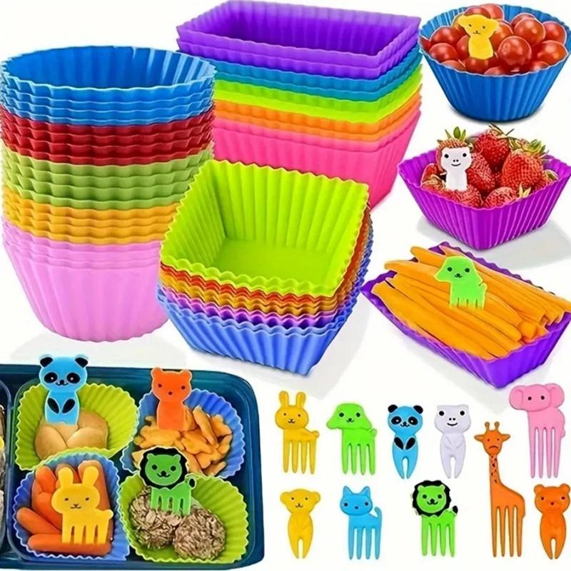 ● 12/24 ชิ้น ที่กั้นกล่องอาหาร - Meal Prep Template บทวิจารณ์และราคา