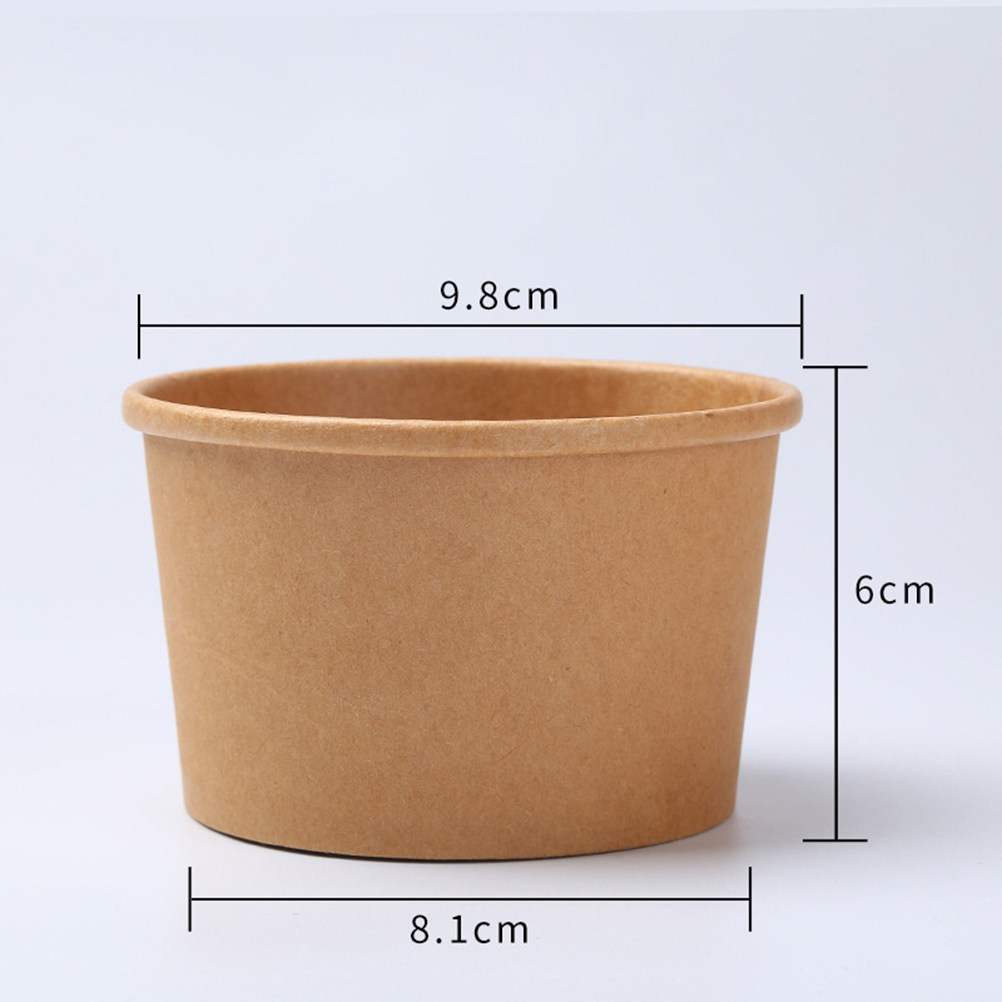 50 ชิ้น ภาชนะใส่อาหารกระดาษครา - Meal Prep Bowl บทวิจารณ์และราคา