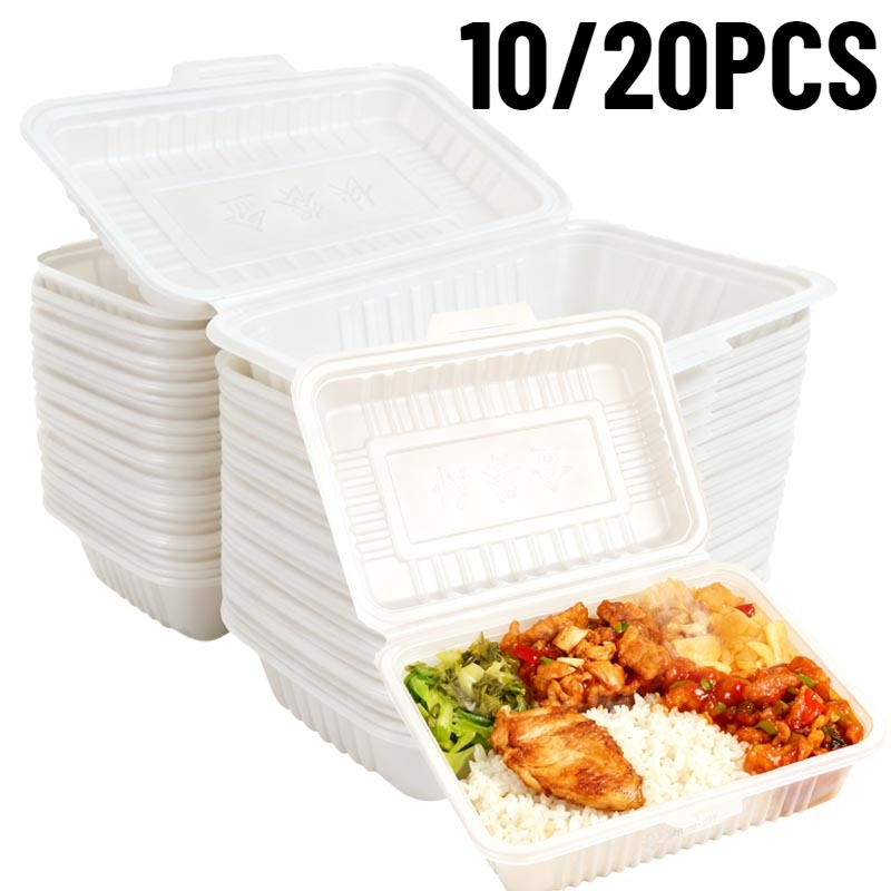 10/20PCS กล่องอาหารกลางวันแบบใ - Meal Prep Bowl บทวิจารณ์และราคา