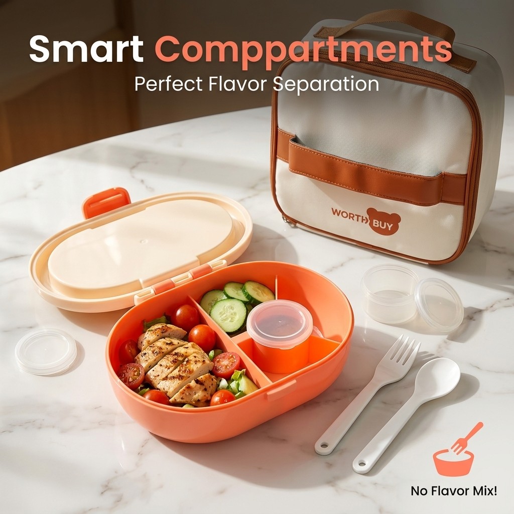 กล่องอาหารกลางวันพลาสติกแบบแบ่ - Meal Prep Or Prep Meal บทวิจารณ์และราคา